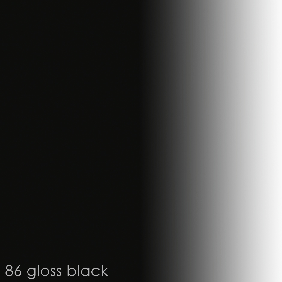 86 - gloss black paint